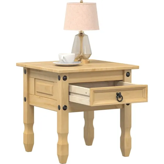 Sidebord Corona i massivt fyrretræ 50x50x50 cm