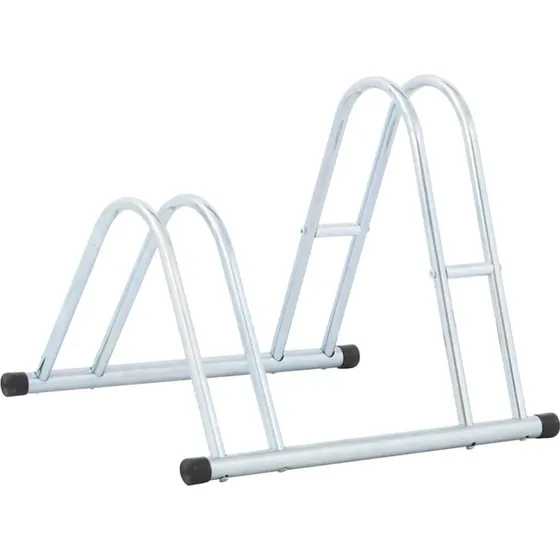 Cykelstativ til 2 cykler  fritstende galvaniseret stl