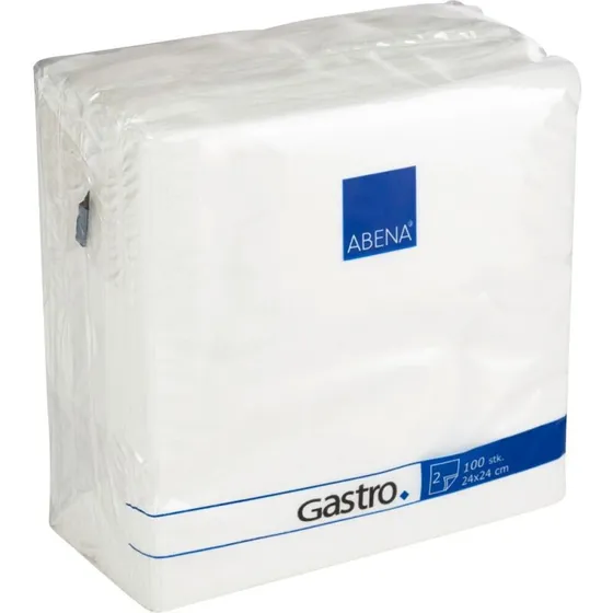 Bulkysoft Kaffeserviet Hvid 24x24 cm 100 stk