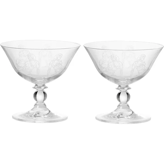 Decor by Mary People Coupe glas 2 stk. (27 cl, Ø12 cm)