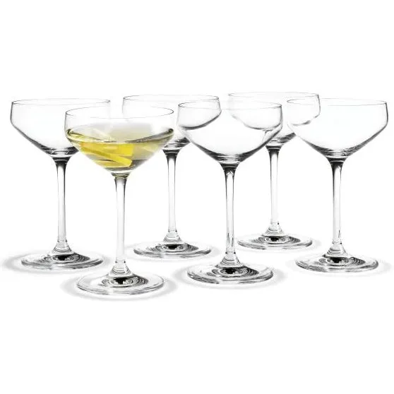 Holmegaard Perfection Cocktailglas klar 38 cl, 6 stk.