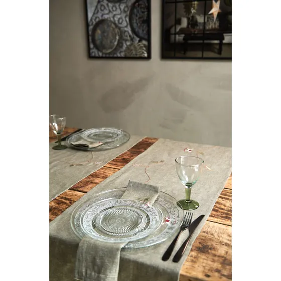 Speedtsberg bordløber støvet grøn 40x160 cm