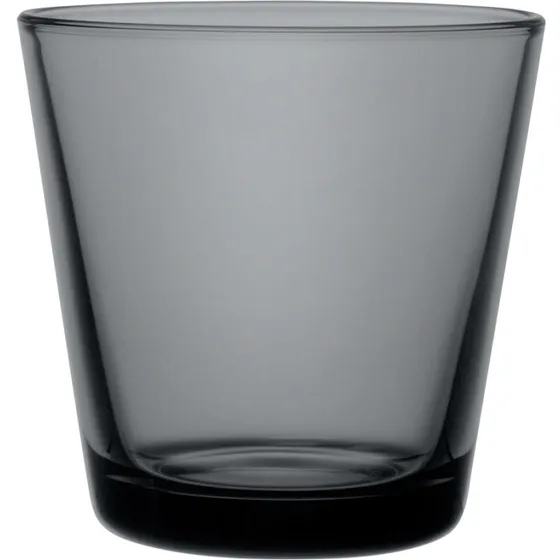 Iittala Kartio vandglas 21 cl, mørkegrå - 2 stk.