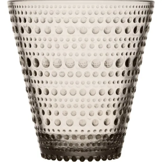 Kastehelmi glas 30 cl - linen, 2 stk