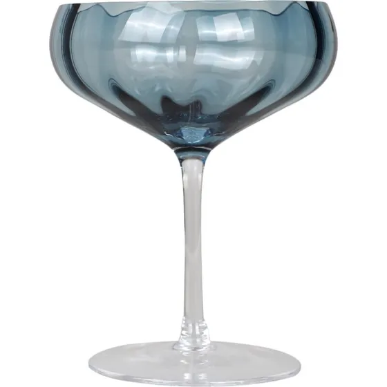 Meadow cocktailglas – blå (mundblæst)