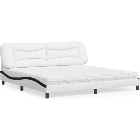 Seng med madras Hvar 200x200 cm i kunstlæder