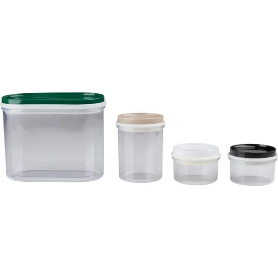 Alpina opbevaringsglas 4 stk. med låg (90–970 ml)