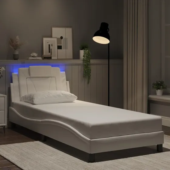 Sengeramme Viana 80x200 cm med LED hvid