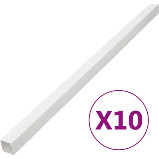 Kabelkanal 150x50 mm PVC 10 m  hvid, kan klippes og males