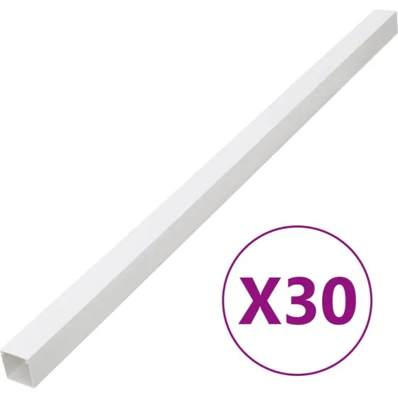 Kabelkanal PVC 100x60 mm, 30 m  robust og malbar