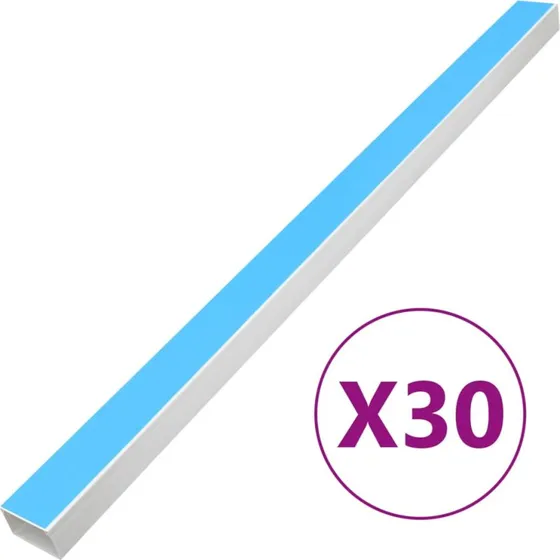Selvklæbende PVC kabelkanal 100x40 mm, 30 m