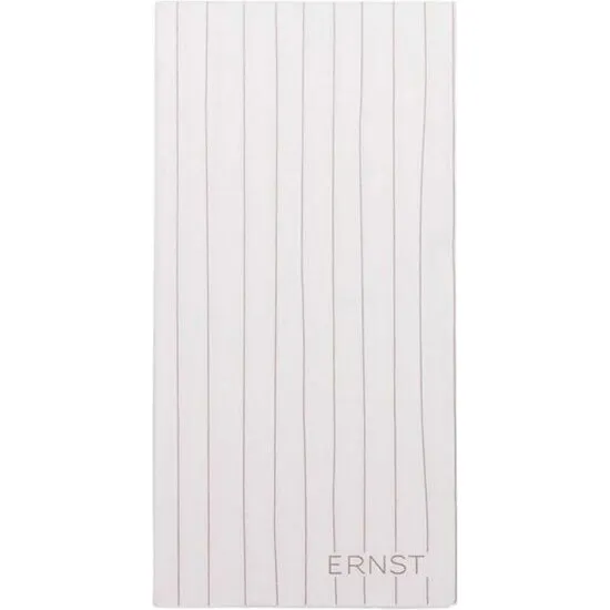 Ernst servietter 10x20 cm, muldvarp/hvid stribet (20 stk)