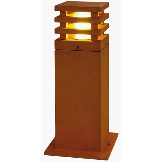 SLV RUSTY SQUARE 40 pullert bedlampe rusteffekt E27 IP55
