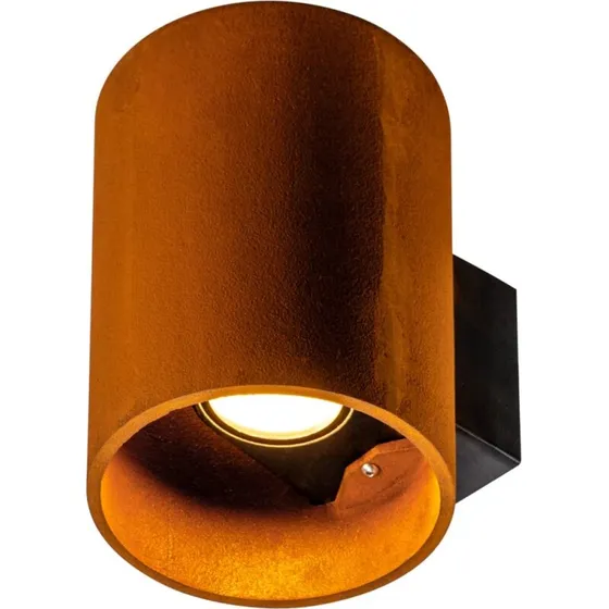 SLV Rusty rund udendørs væglampe (up/down), rust