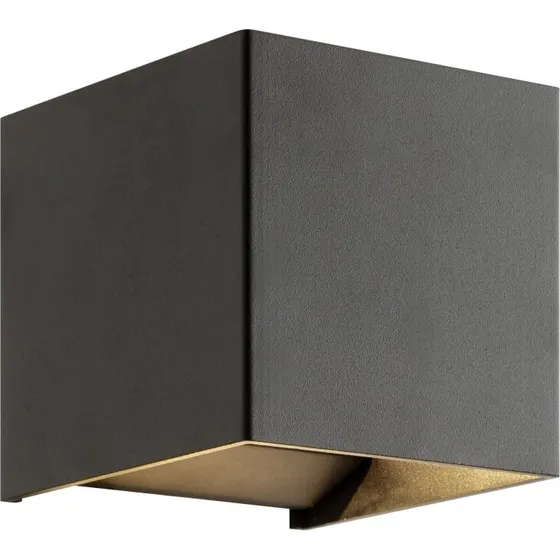 Dyberg Larsen Venus udendørs væglampe, antracit, 6W 3000K