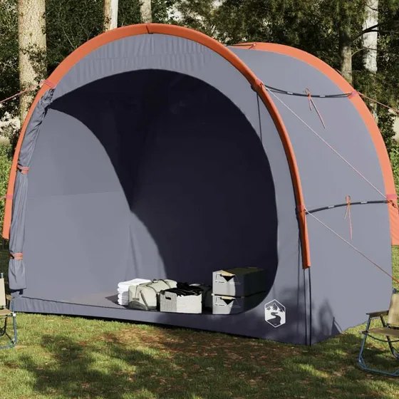 Vandtæt opbevaringstelt til camping, grå/orange