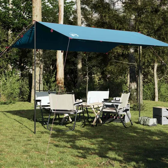 Vandtæt tarp 360x294 cm - blå, let og robust