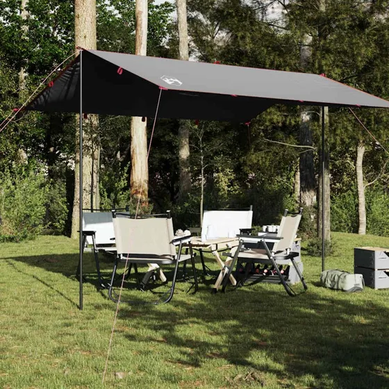 Vandtæt tarp 360x294 cm - grå/orange