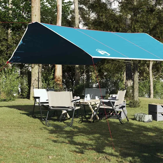 Tarp 420x440 cm vandtæt / blå - kraftig oxford