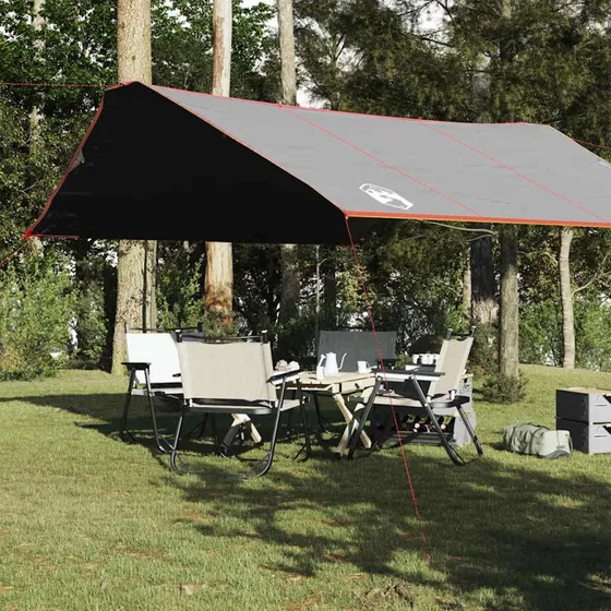 Tarp 420x440 cm vandtæt – grå/orange