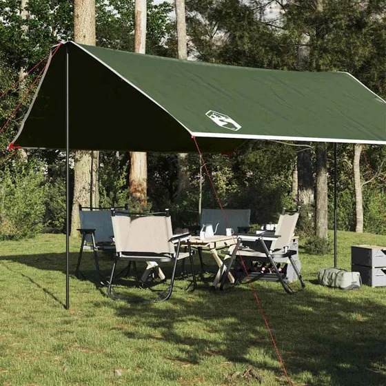 Vandtæt tarp 430x380x210 cm - grøn, PU-belagt