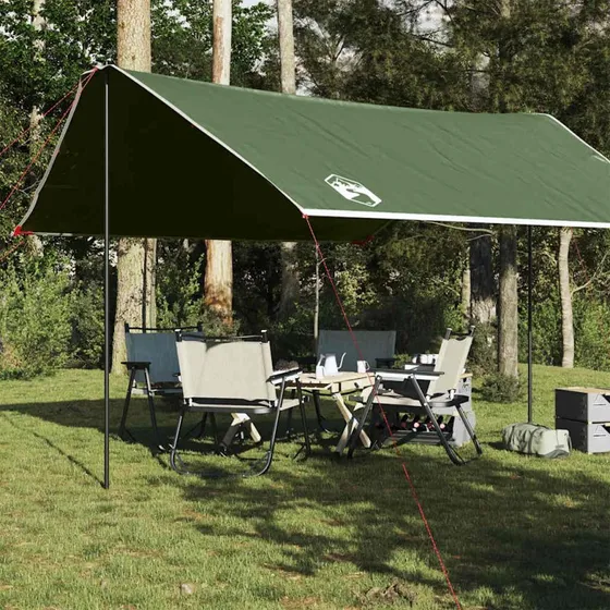 Vandtæt tarp 430x380x210 cm - grøn, robust oxford