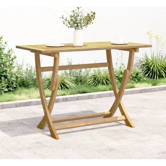 Foldbart havebord i massivt akacietræ 110x55x75 cm
