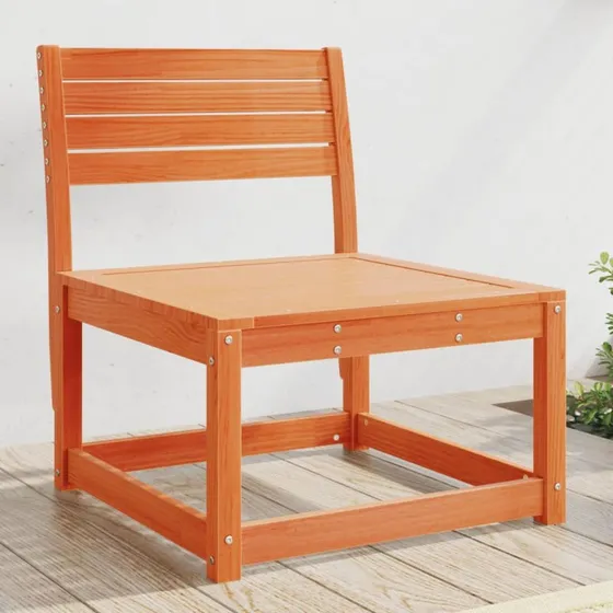 Sofamodul hjørne i massivt fyrretræ, gyldenbrun