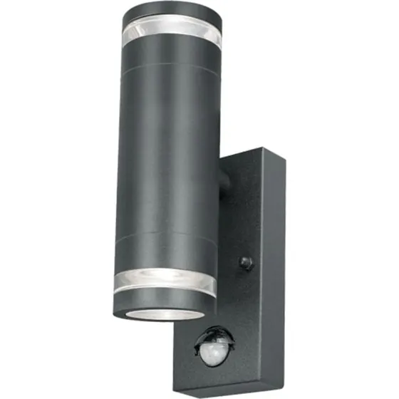 4lite Marinus udendørs væglampe m. sensor, antracit