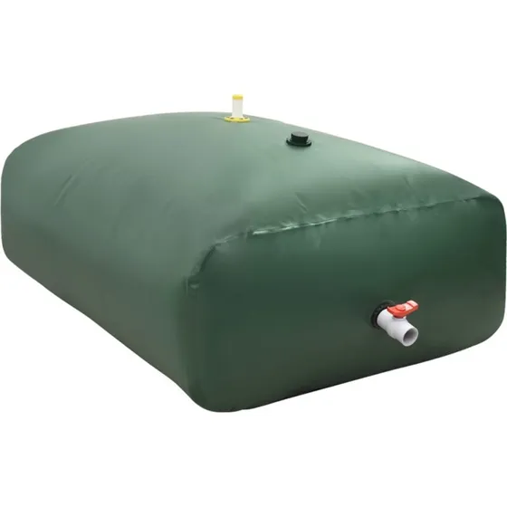 Sammenfoldelig vandtank 2100 L med hane  PVC