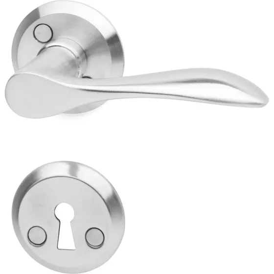 Habo A342 dørgreb L-form i rustfrit stål (indvendigt)