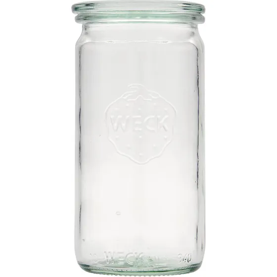 WECK 340 ml cylinderglas, rundkantet åbning