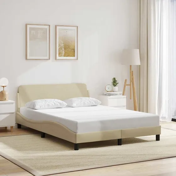 Dover sengeramme 120x200 cm – creme stof