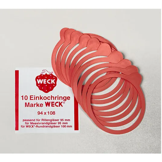 Weck gummiring t/Ø10 cm glas – 10 stk