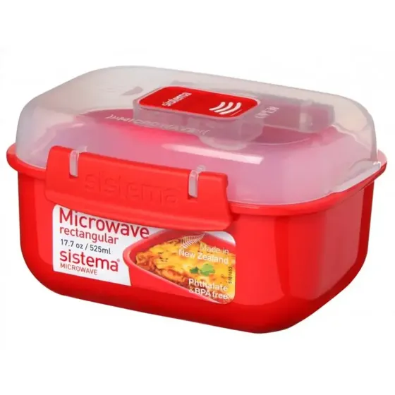 Sistema Rectangular 525 ml mikroovnsskål