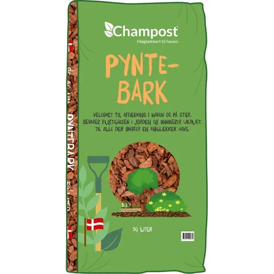 Champost Pyntebark 50 l - pinjetræsbark 25-50 mm