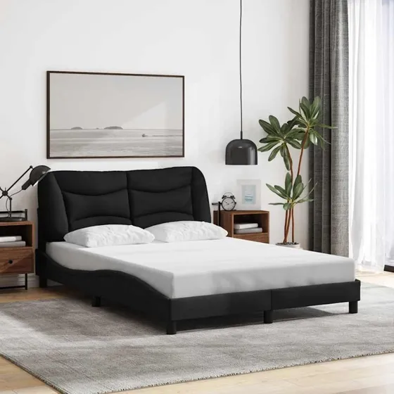 Hvar sengeramme 120x200 cm – Sort stof