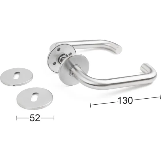 Habo U-form dørgreb 16 mm rustfrit stål 20191
