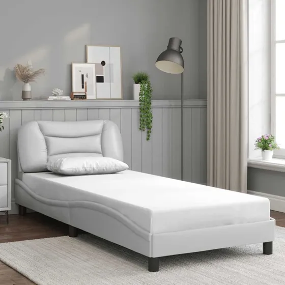 Hvar sengeramme 80x200 cm – hvid kunstlæder