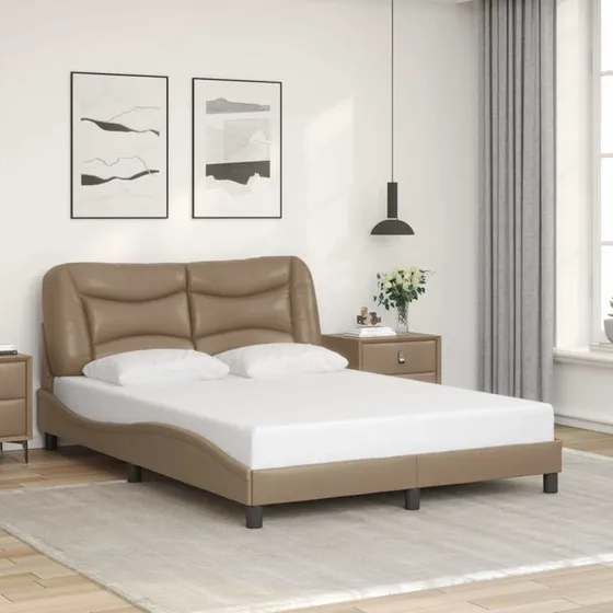 Sengeramme Hvar 140x200 cm i kunstlæder – cappuccino