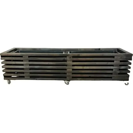 Plantekasse i sorte traller, 170 cm