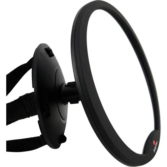 BabyDan Bagsædespejl 360° Sort, brudsikkert 24x22 cm