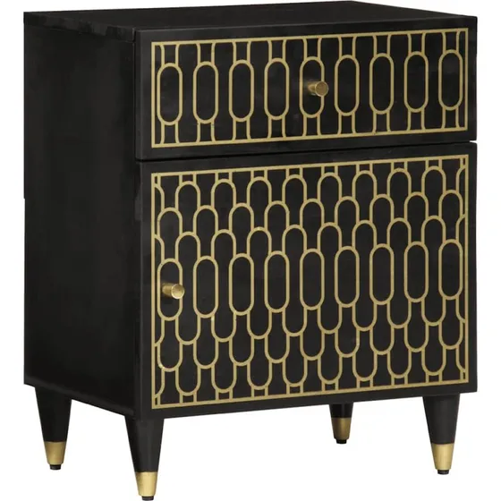 Sengebord i massivt mangotræ 50x33x60 cm