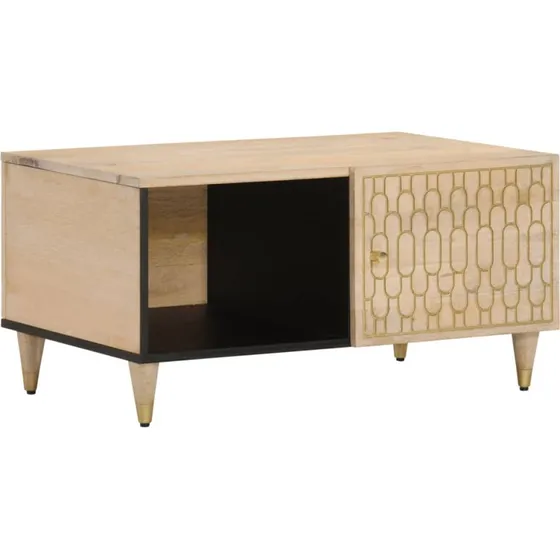 Sofabord i massivt mangotræ 80x50x40 cm