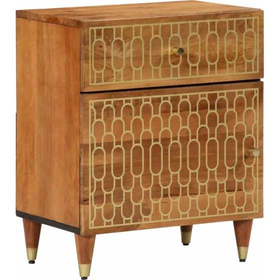 Sengebord i massivt mangotræ 50x33x60 cm