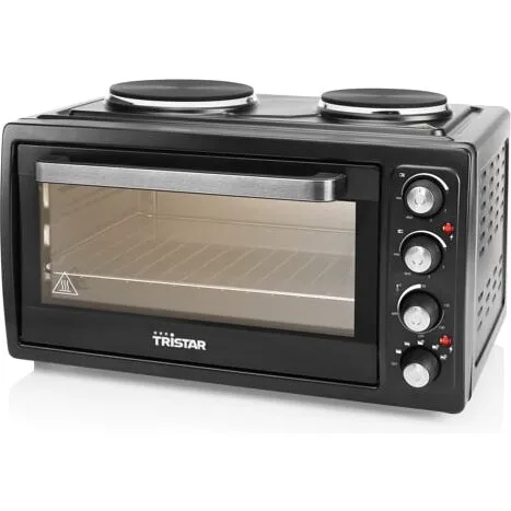 Tristar OV-1443 bordovn 38 L med dobbeltkogeplader, sort