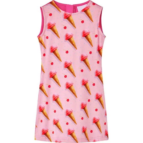 Brnekjole str. 128  Lyserd, rmels