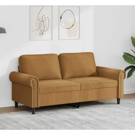 2-personers sofa 140 cm i brun fljl