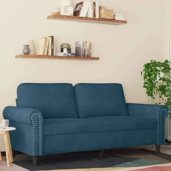 2-personers sofa 140 cm i bl fljl