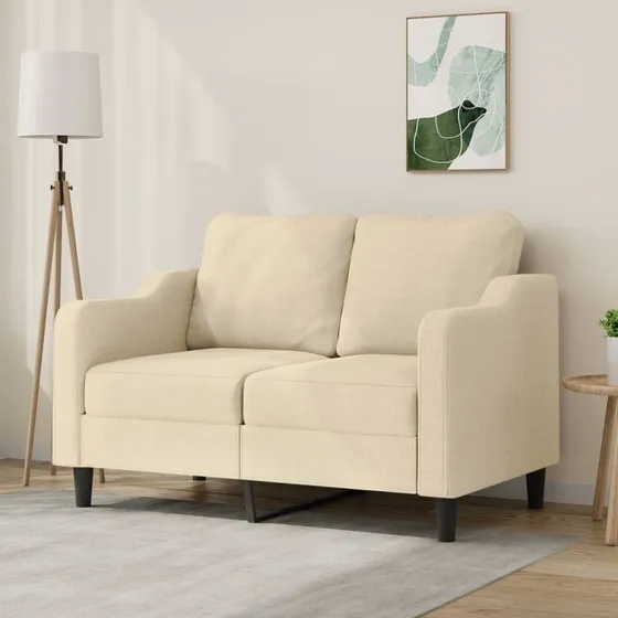 2-personers sofa 120 cm creme – komfortabel og robust
